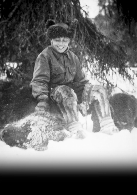 Karhu on kaadettu. Kuva Lauri Anneberg.